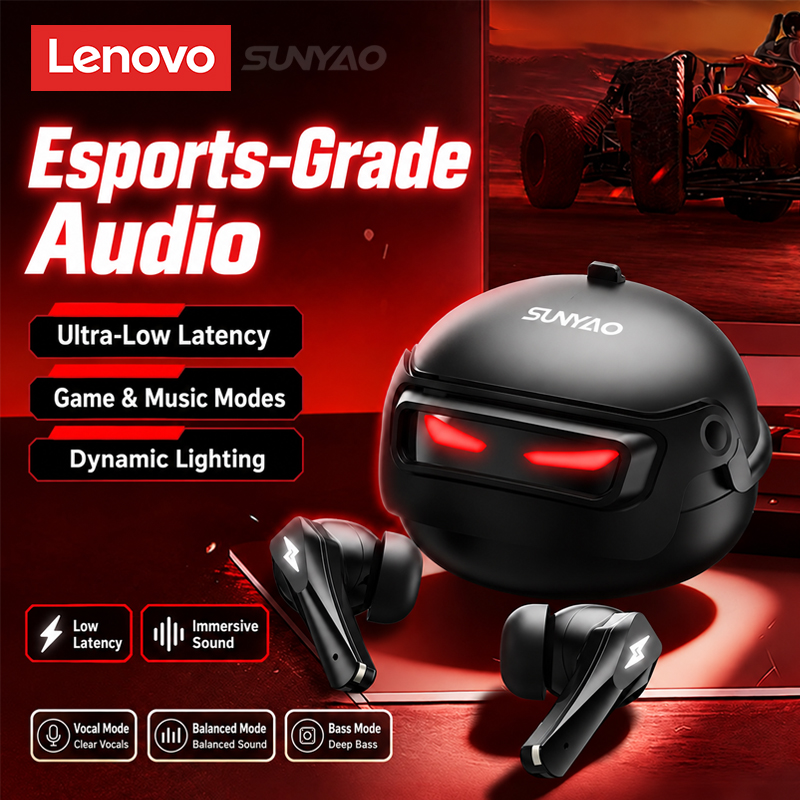 Video Games - Cuffie da gaming Lenovo GT101, wireless,