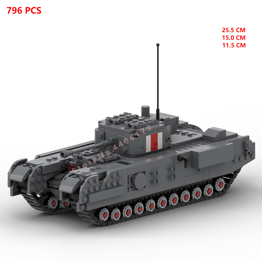 Lego Compatible Military Tank - Hot military WWII regno unito Army