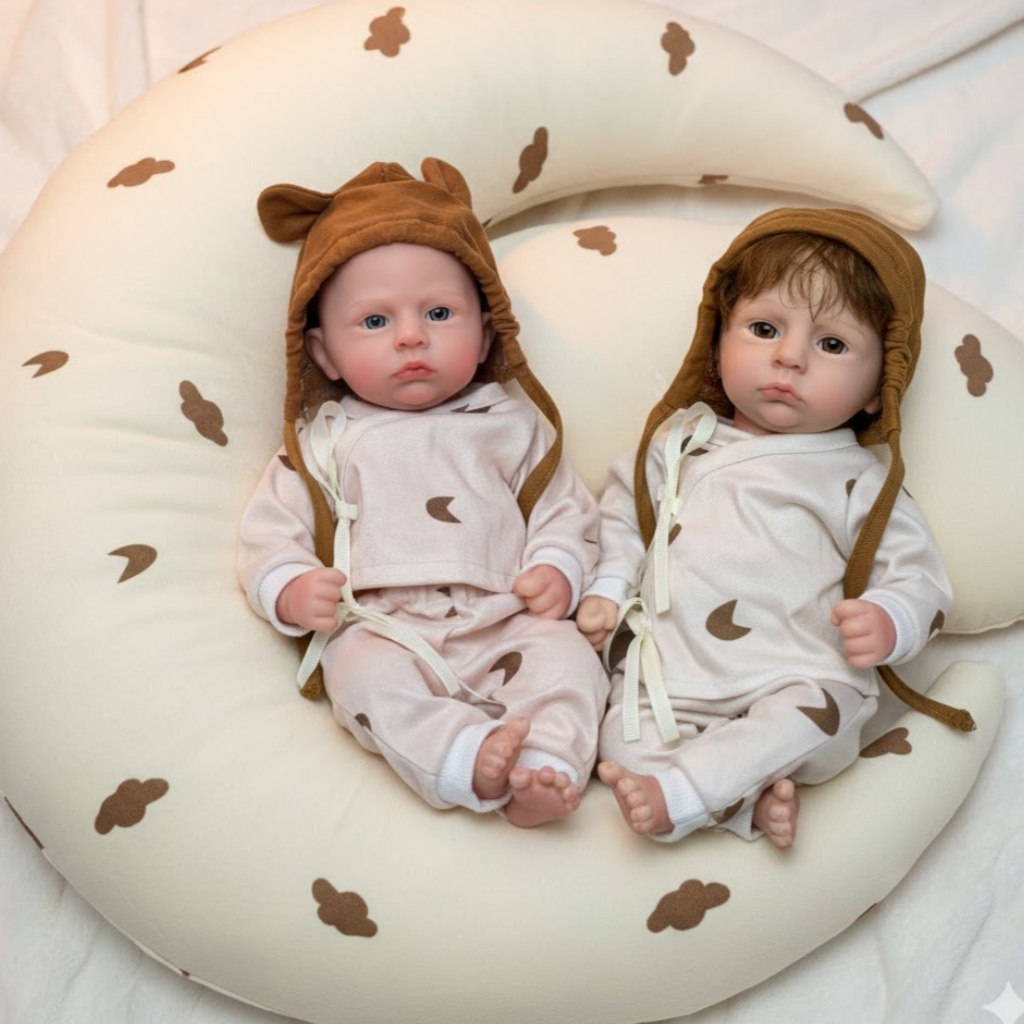 Reborn Baby Doll Silicone Realistic - AnjoDoll 33CM Bambole Reborn in Silicone