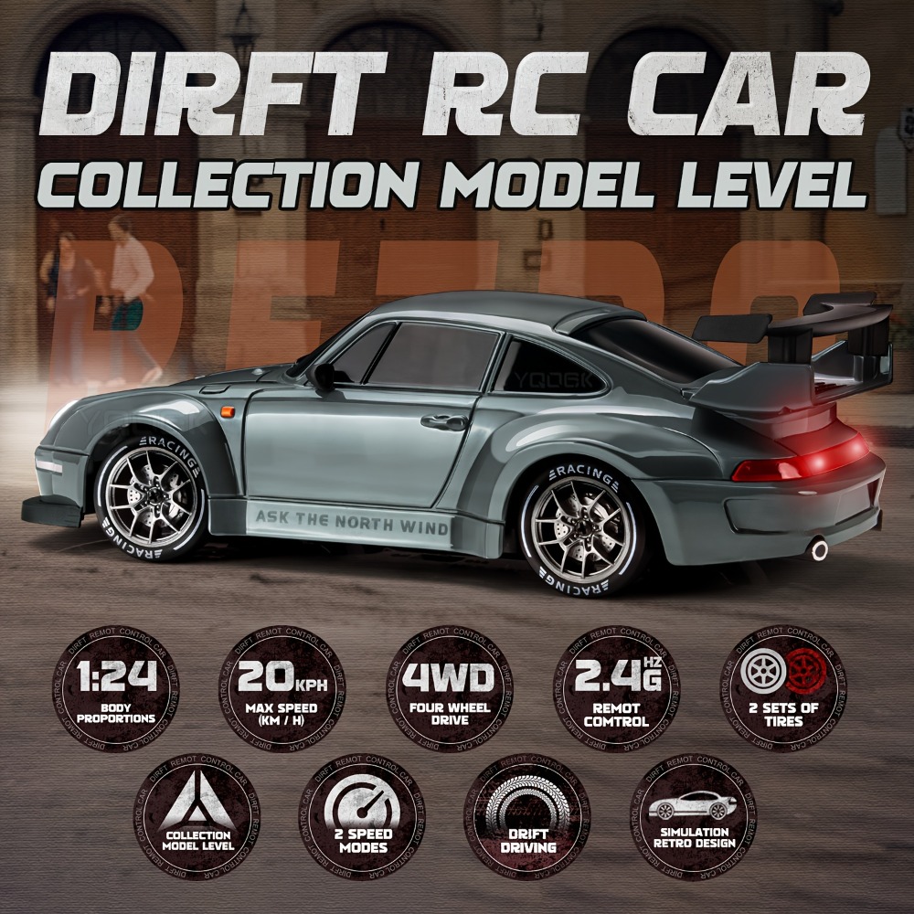 2.4G telecomando RC Drift Raci - Rc Drift Car 1 24 Scale 4Wd recensione e prezzo