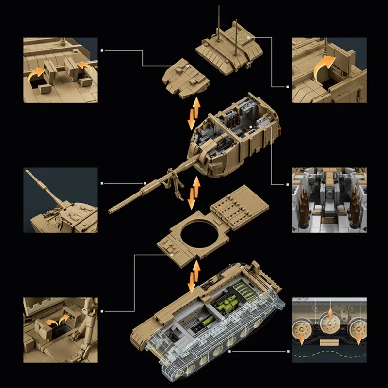 2080 pezzi FV4005 Britannico,  - Lego Compatible Military Tank recensione e prezzo