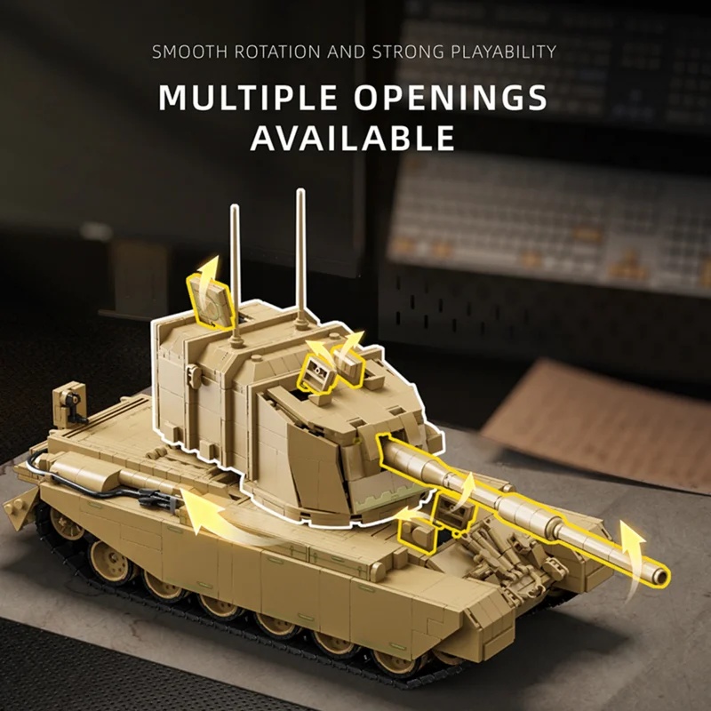 2080 pezzi FV4005 Britannico,  - Lego Compatible Military Tank recensione e prezzo